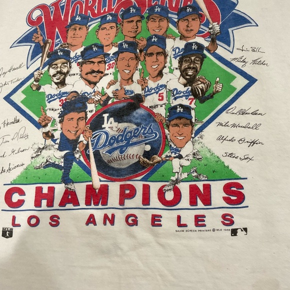 1988 World Series Champions Los Angeles Dodgers T-Shirt large - Picture 2 of 4